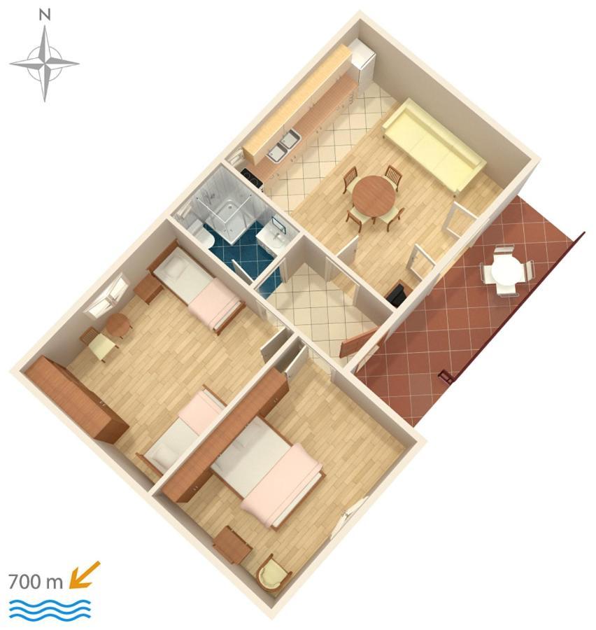 Apartments With A Parking Space Biograd Na Moru, Biograd - 5899 Экстерьер фото